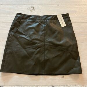 Francesca’s Olive Vegan Leather Skirt - Small - New with tags